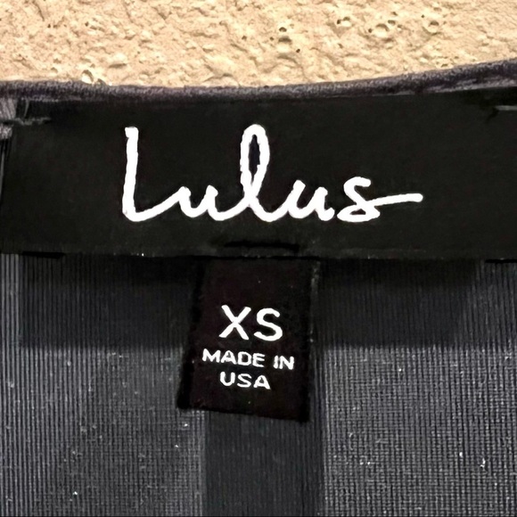 LULU’S Galiana Blue Grey Velvet Long Sleeve Wrap Dress womens size XS - Picture 10 of 12